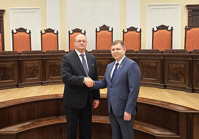 О встрече Председателя Суда ЕАЭС с Председателем Конституционного Суда Республики Беларусь