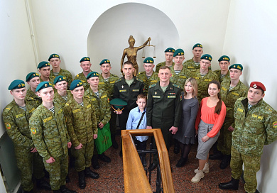 О посещении Суда Евразийского экономического союза военнослужащими срочной военной службы Полоцкого пограничного отряда